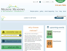 Tablet Screenshot of melrosemeadows.com